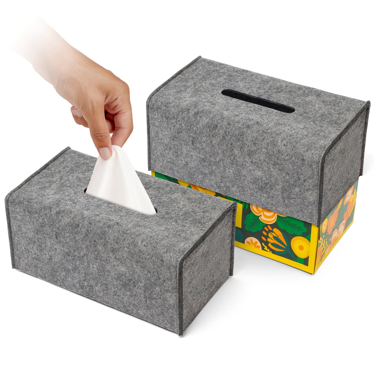 Tissue Box Cover - Modern Felt