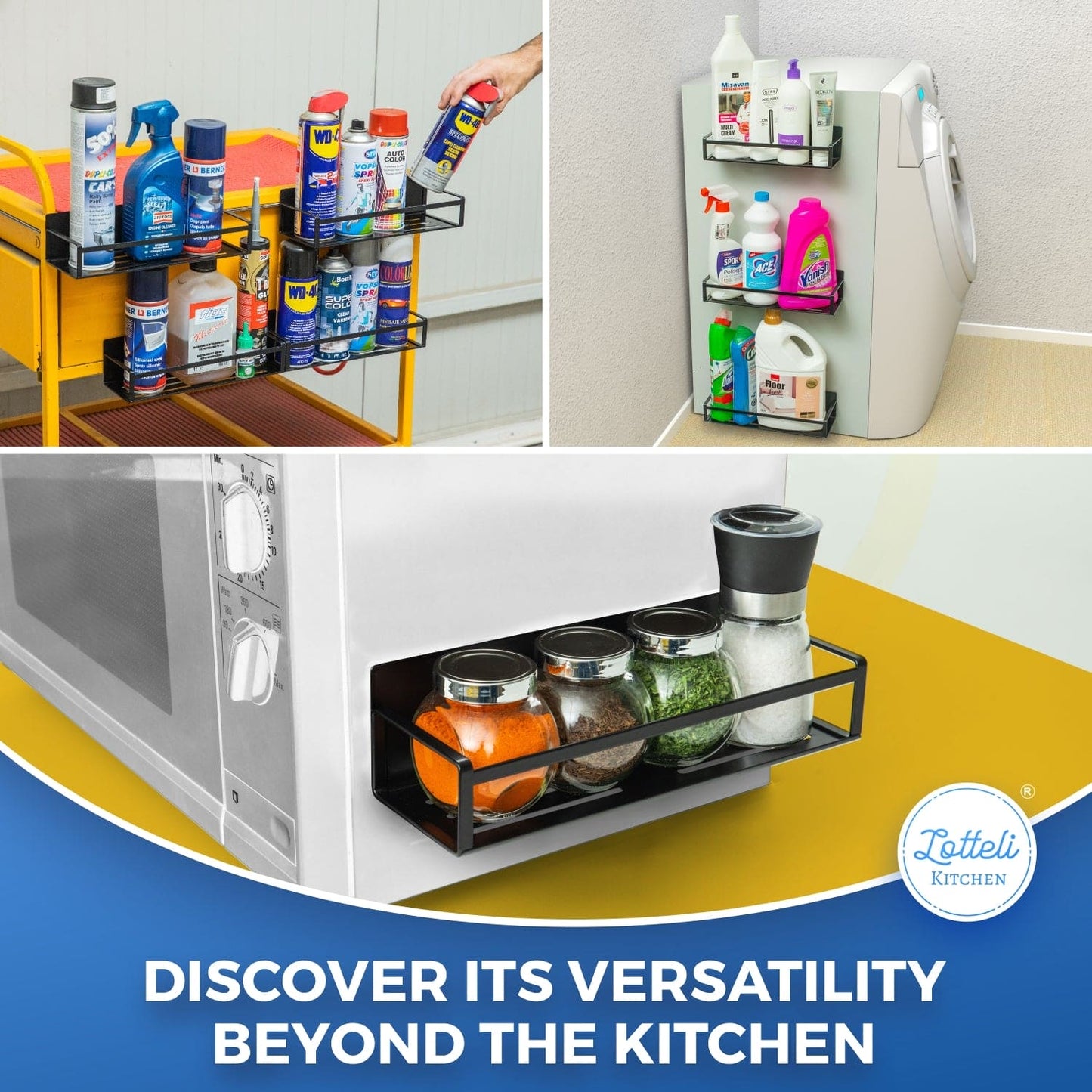 Magnetic Spice Rack for Refrigerator