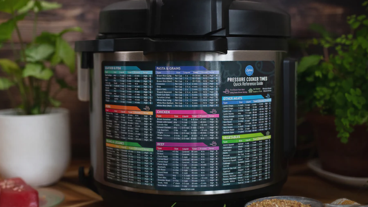 LOTTELI’s's Instant Pot Pressure Cooker Cheat Sheets - Guide