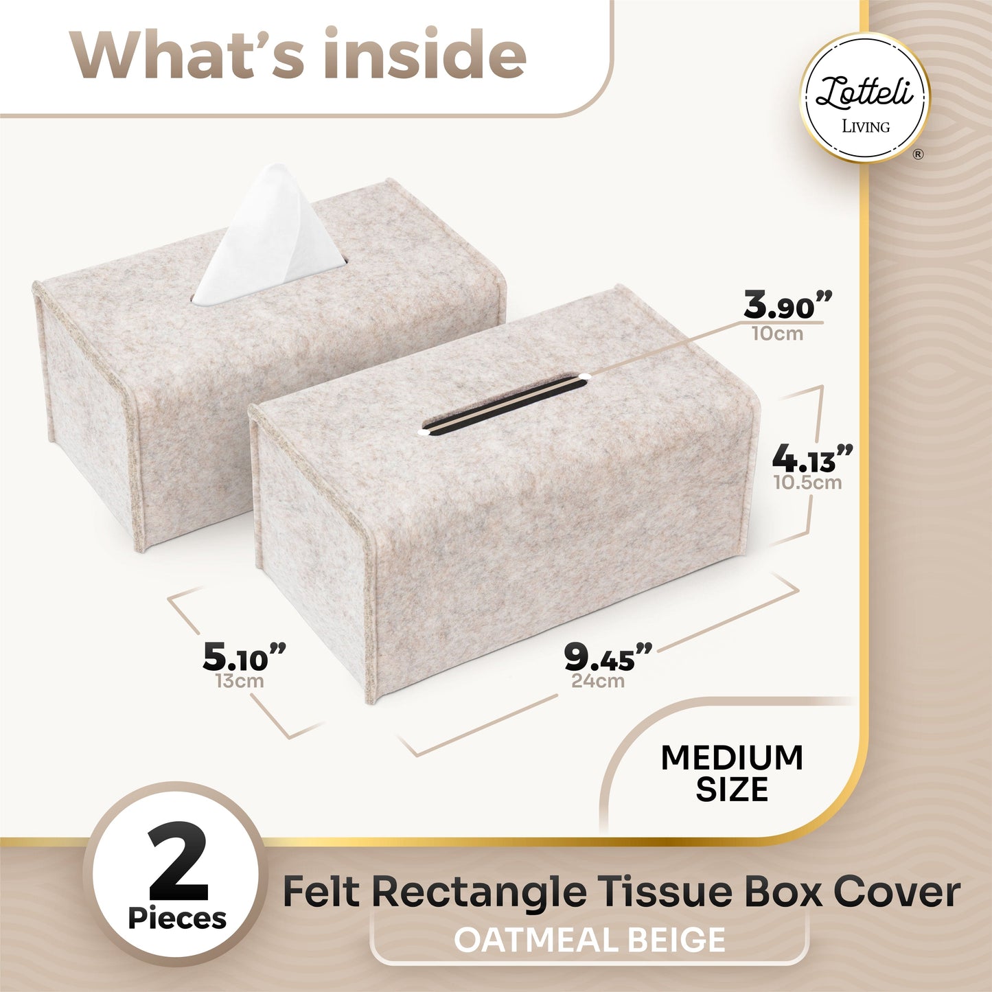 Tissue Box Cover - Modern Felt