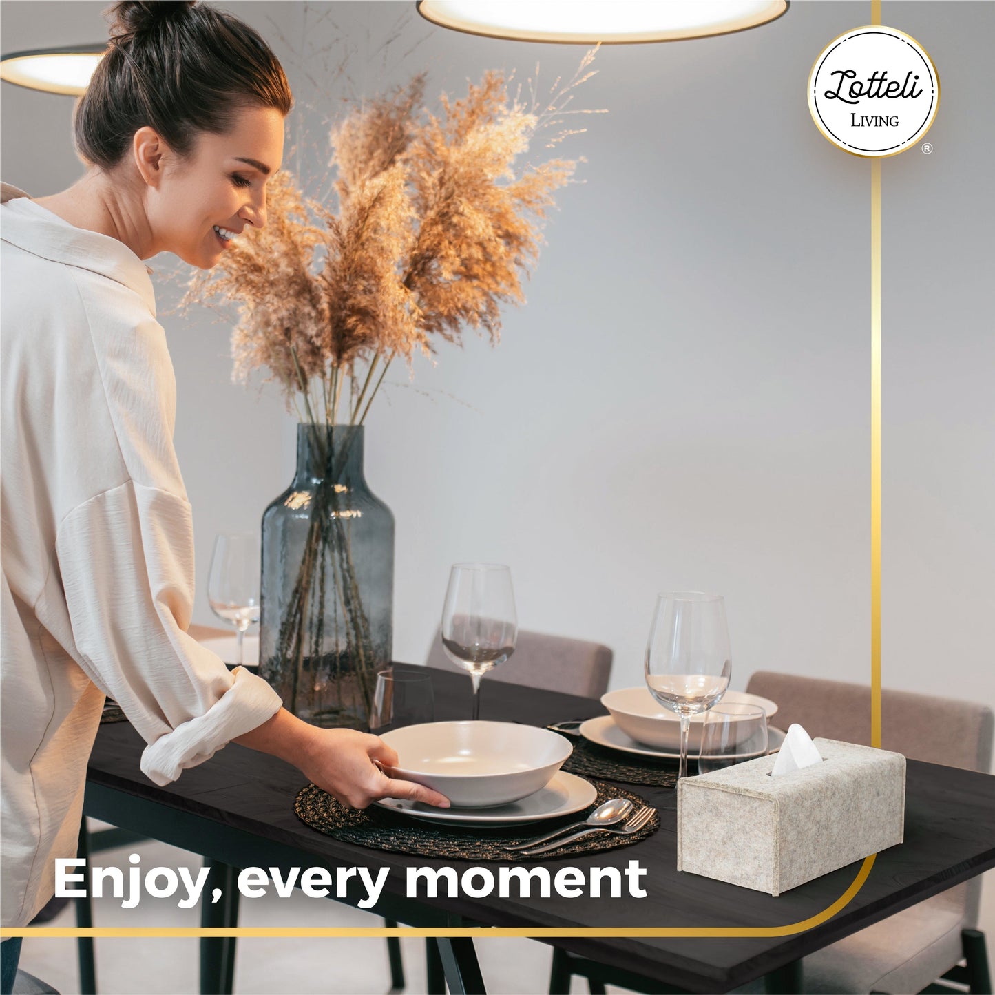 Tissue Box Cover - Modern Felt