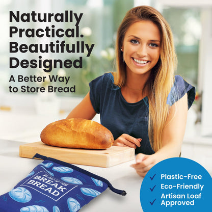 Reusable Bread Bags – Eco-Friendly, Washable Bread Storage for Sourdough & Homemade Loaves