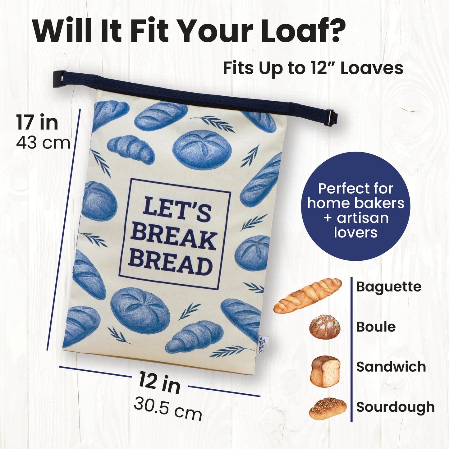 Reusable Bread Bags – Eco-Friendly, Washable Bread Storage for Sourdough & Homemade Loaves