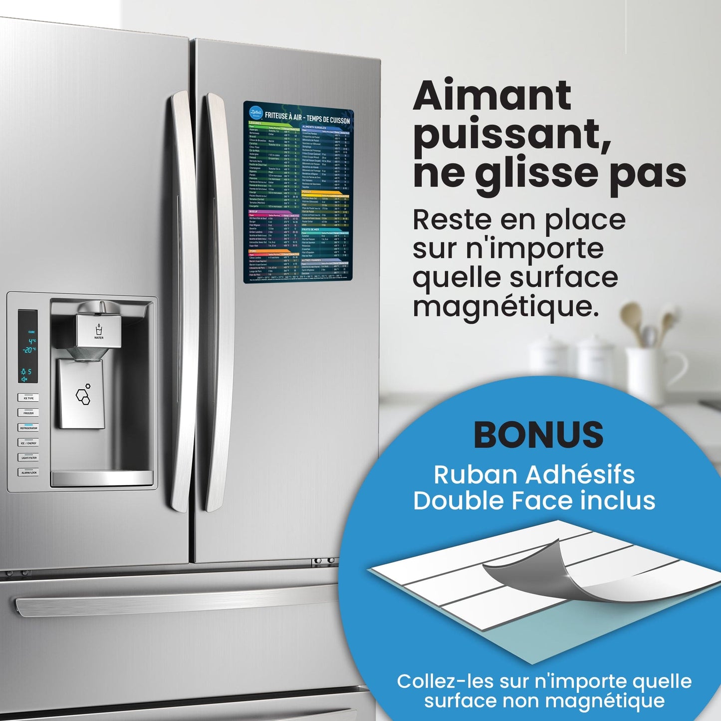 Air Fryer Cooking Temperature Guide - French