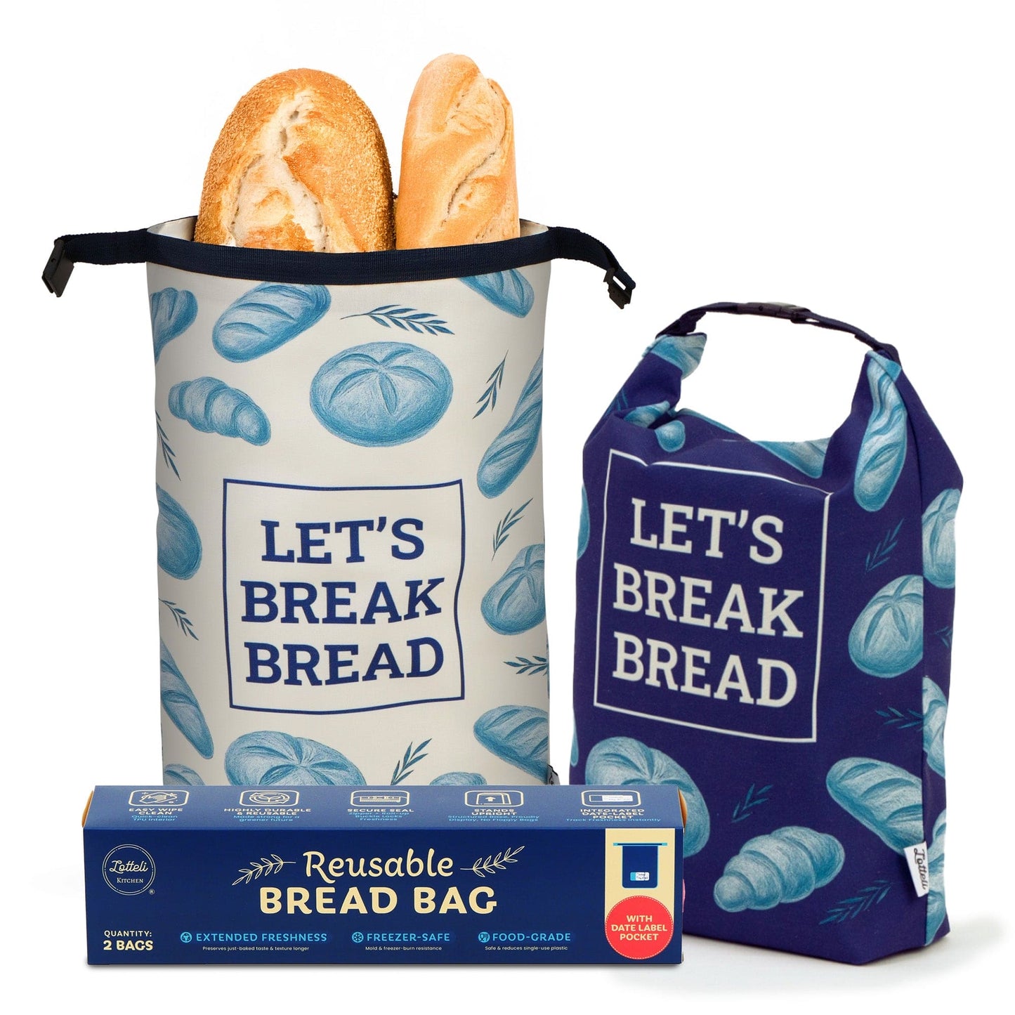Reusable Bread Bags – Eco-Friendly, Washable Bread Storage for Sourdough & Homemade Loaves