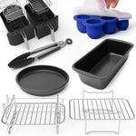 6 Piece Dual Basket Air Fryer accessory bundle