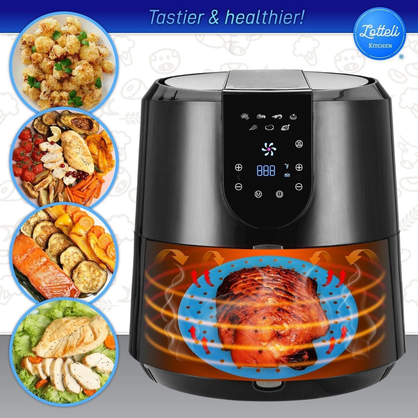 Reusable Silicone Round Liners with Magnetic Cheat Sheet