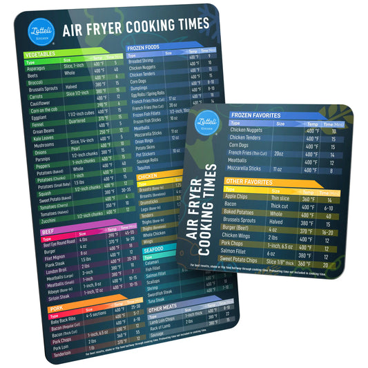 Air Fryer Cooking Tiimes and Temperature Guide